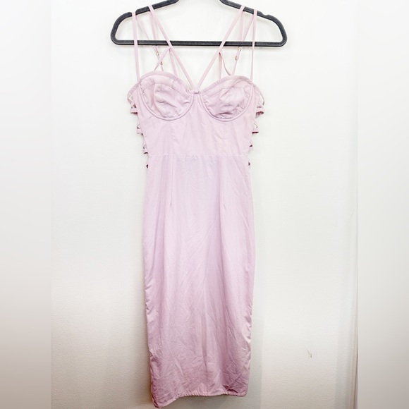 House Of CB London Saskia Dress Lavender Size Medium - Picture 2 of 8